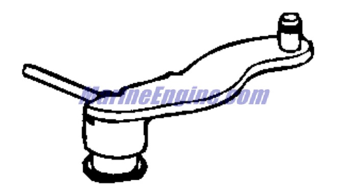 Evinrude Johnson OMC 0438255 - Throttle Lever Assembly