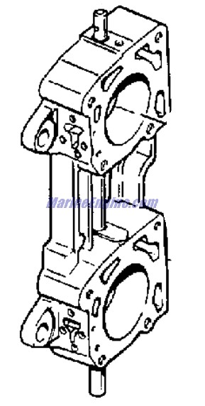 Evinrude Johnson OMC 0438515 - Throttle Body Assembly