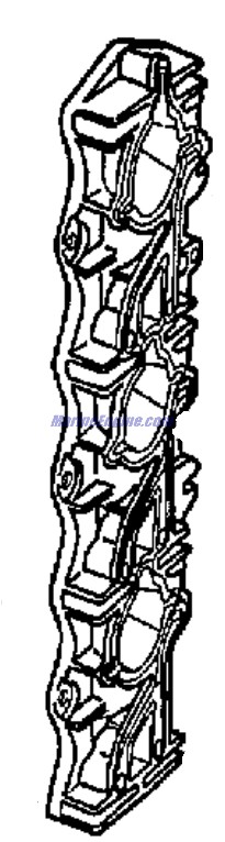 Evinrude Johnson OMC 0438956 - Intake Manifold Port