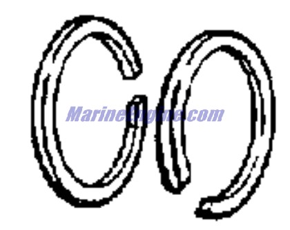 Evinrude Johnson OMC 0439002 - Piston Ring Assembly - 040