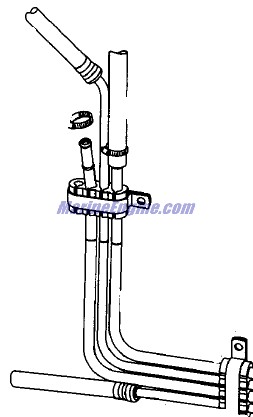 Evinrude Johnson OMC 0439171 - Tube & Hose Assembly,FFI