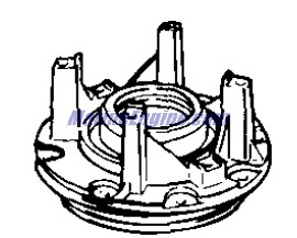 Evinrude Johnson OMC 0439475 - Crankcase Bearing Head & Seal