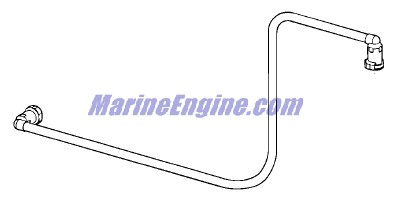 Evinrude Johnson OMC 0439821 - Fuel Connector & Tube Assembly