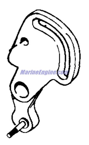 Evinrude Johnson OMC 0439834 - Lever, Pin & Lock Nut Assembly