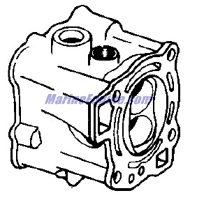 Evinrude Johnson OMC 0440159 - Cylinder Head,