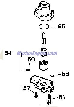 Evinrude Johnson OMC 0441803 - Oil Pump Assembly