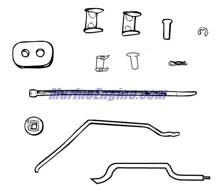 Evinrude Johnson OMC 0444509 - Remote Control Adaptor Kit