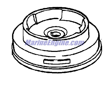 Evinrude Johnson OMC 0445015 - Flywheel Assembly, Rope
