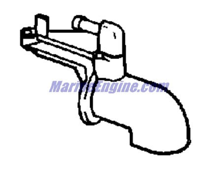 Evinrude Johnson OMC 0445028 - Air Horn Assembly