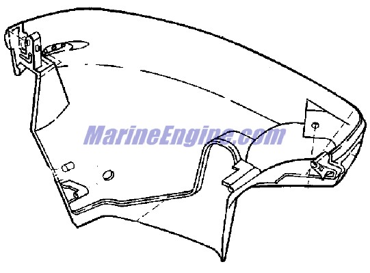 Evinrude Johnson OMC 0446211 - Lower Motor Cover