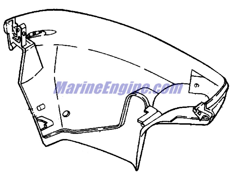 Evinrude Johnson OMC 0446213 - Lower Motor Cover