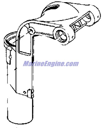 Evinrude Johnson OMC 0446449 - Swivel Bracket