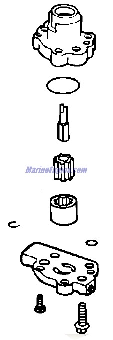 Evinrude Johnson OMC 0446808 - Oil Pump Assembly