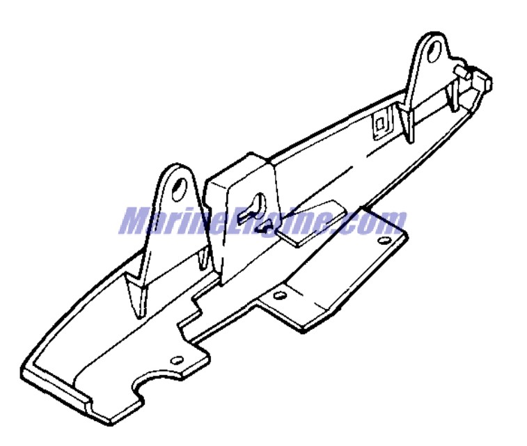 Evinrude Johnson OMC 0451546 - Lower Motor Cover, Starboard-pl