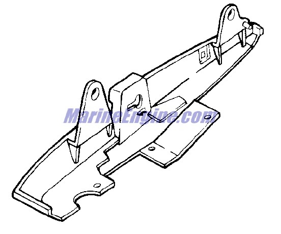 Evinrude Johnson OMC 0451571 - Lower Motor Cover, Starboard-gs