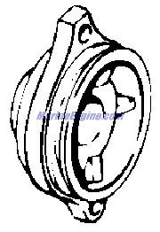 Evinrude Johnson OMC 0452212 - Bearing Housing Assembly