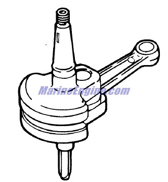 Evinrude Johnson OMC 0452213 - CrankShaft & Connecting Rod Assembly