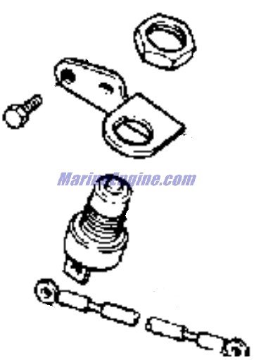 Evinrude Johnson OMC 0581293 - Bracket & Switch Assembly