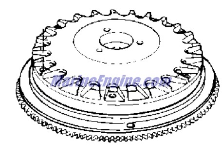 Evinrude Johnson OMC 0583393 - Flywheel, Counter Rotation