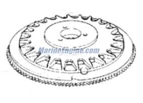 Evinrude Johnson OMC 0583844 - Flywheel & Ring Gear