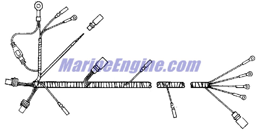 Evinrude Johnson OMC 0584356 - Motor Cable Assembly