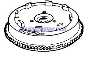 Evinrude Johnson OMC 0584453 - Flywheel Assembly, Electric