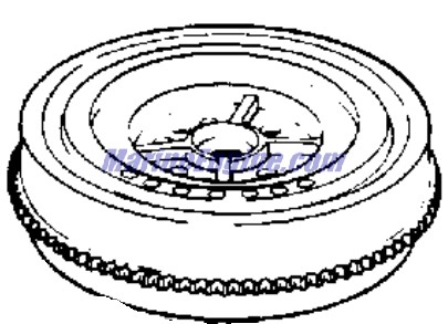 Evinrude Johnson OMC 0584843 - Flywheel Assembly, 5/20A