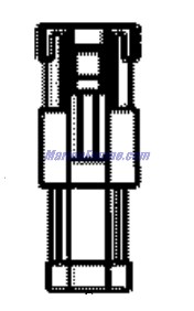 Evinrude Johnson OMC 0586111 - Conn & Seal Plug Assembly