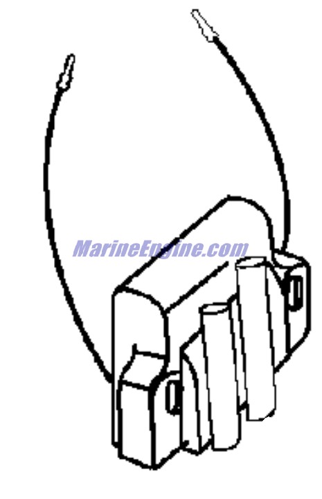 Evinrude Johnson OMC 0586743 - Ignition Coil Assembly - Single
