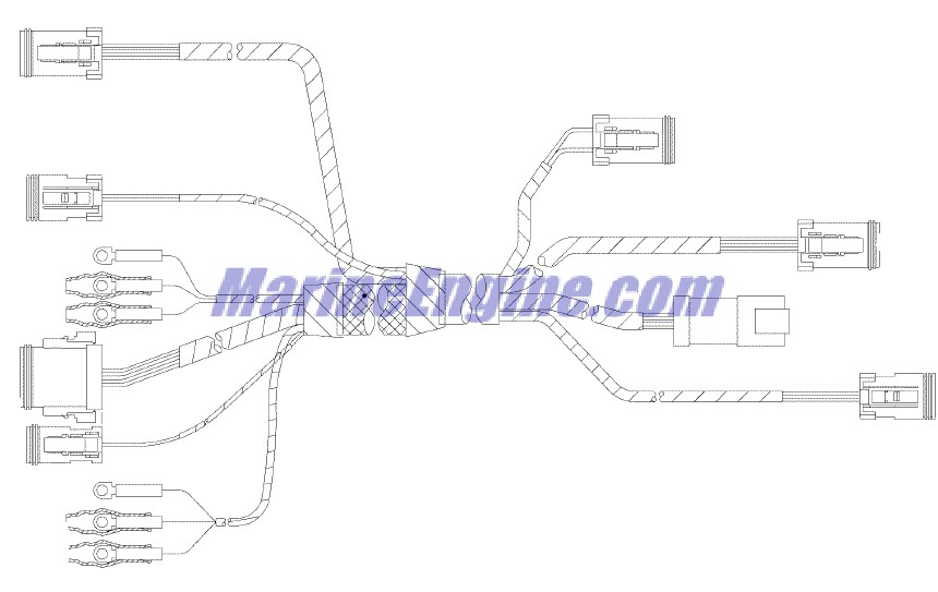 Evinrude Johnson OMC 0586843 - Instrument Cable Assembly