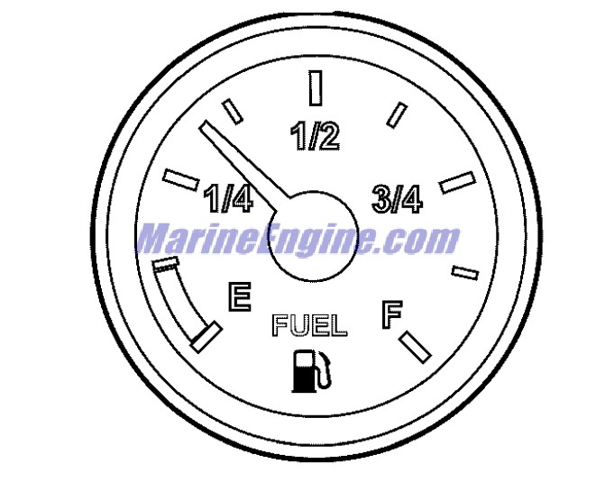 Evinrude Johnson OMC 0763380 - Fuel Level Gauge
