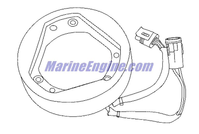 Evinrude Johnson OMC 0763761 - Stator Assembly, -4/12