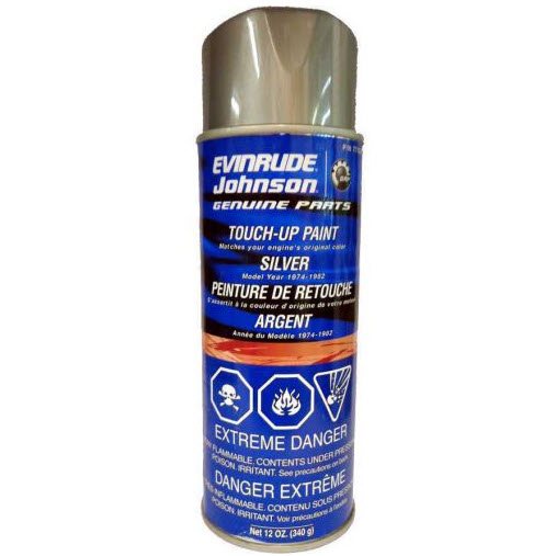 Evinrude Johnson OMC 0771248 - Evinrude Spray Paint, Silver, 1974-82