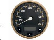 Evinrude Johnson OMC 0775811 - Cmdr 5 Speedometer 70MPH