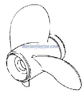 Evinrude Johnson OMC 0777023 - Prop, SST 11X15