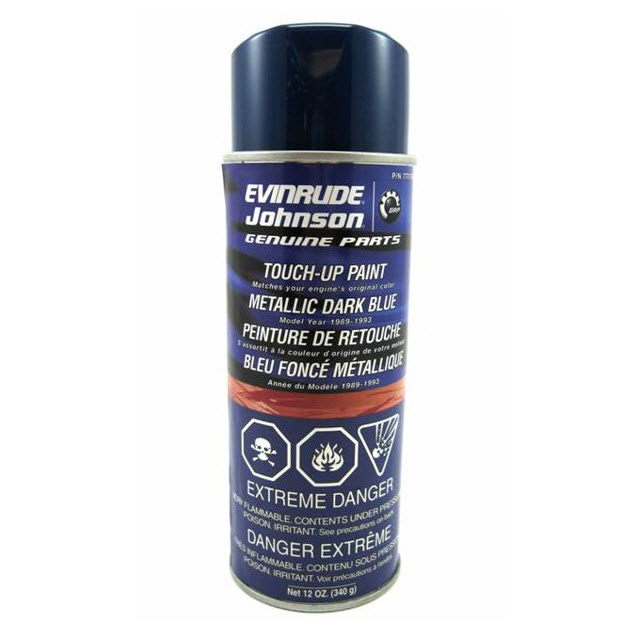 Evinrude Johnson OMC 0777174 - Spray Paint, Metallic Dark Blue, 1989-93