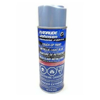 Evinrude Johnson OMC 0777176 - Spray Paint, Metallic Light Blue, 1978-87