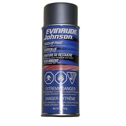Evinrude Johnson OMC 0777180 - Spray Paint, Silver Blue, 1983-86