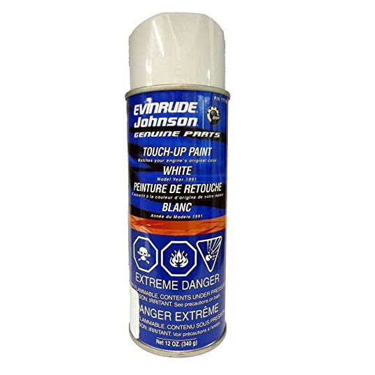 Evinrude Johnson OMC 0777182 - Spray Paint, White, 1991