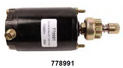 Evinrude Johnson OMC 0778991 - Starter Motor Assembly