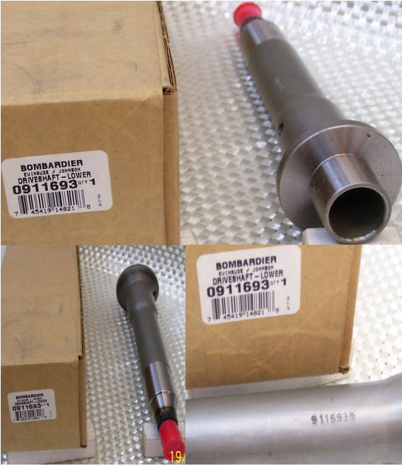 Evinrude Johnson OMC 0911693 - Drive Shaft - Lower