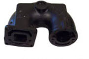 Evinrude Johnson OMC 0980536 - Elbow & Core Plug Assembly