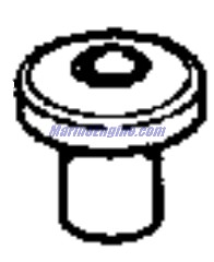Evinrude Johnson OMC 0980734 - Rubber Mount Assembly, Front