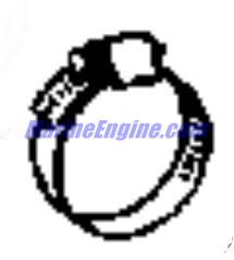 Evinrude Johnson OMC 0984302 - Hose Clamp -htr