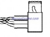 Evinrude Johnson OMC 3011402 - Connector, 6 Pin Rcpt