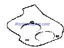 Evinrude Johnson OMC 3850355 - Throttle Body Gasket