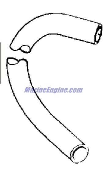 Evinrude Johnson OMC 3852288 - Hose, Water Pump to Thermostat