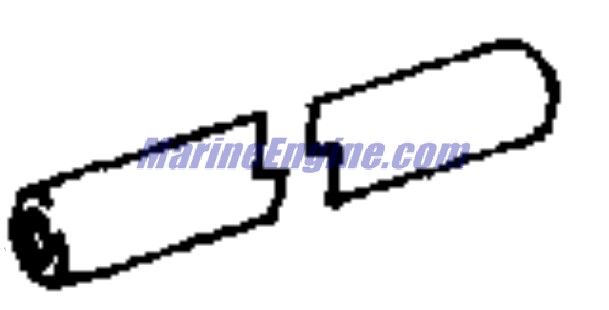 Evinrude Johnson OMC 3852332 - Hose, Water Pump to Reservoir