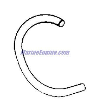 Evinrude Johnson OMC 3852597 - Hose, Thermostat to Manifold