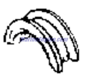 Evinrude Johnson OMC 3853056 - Bearing, .002 U/S